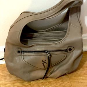 Adorable Wang tan hobo bag